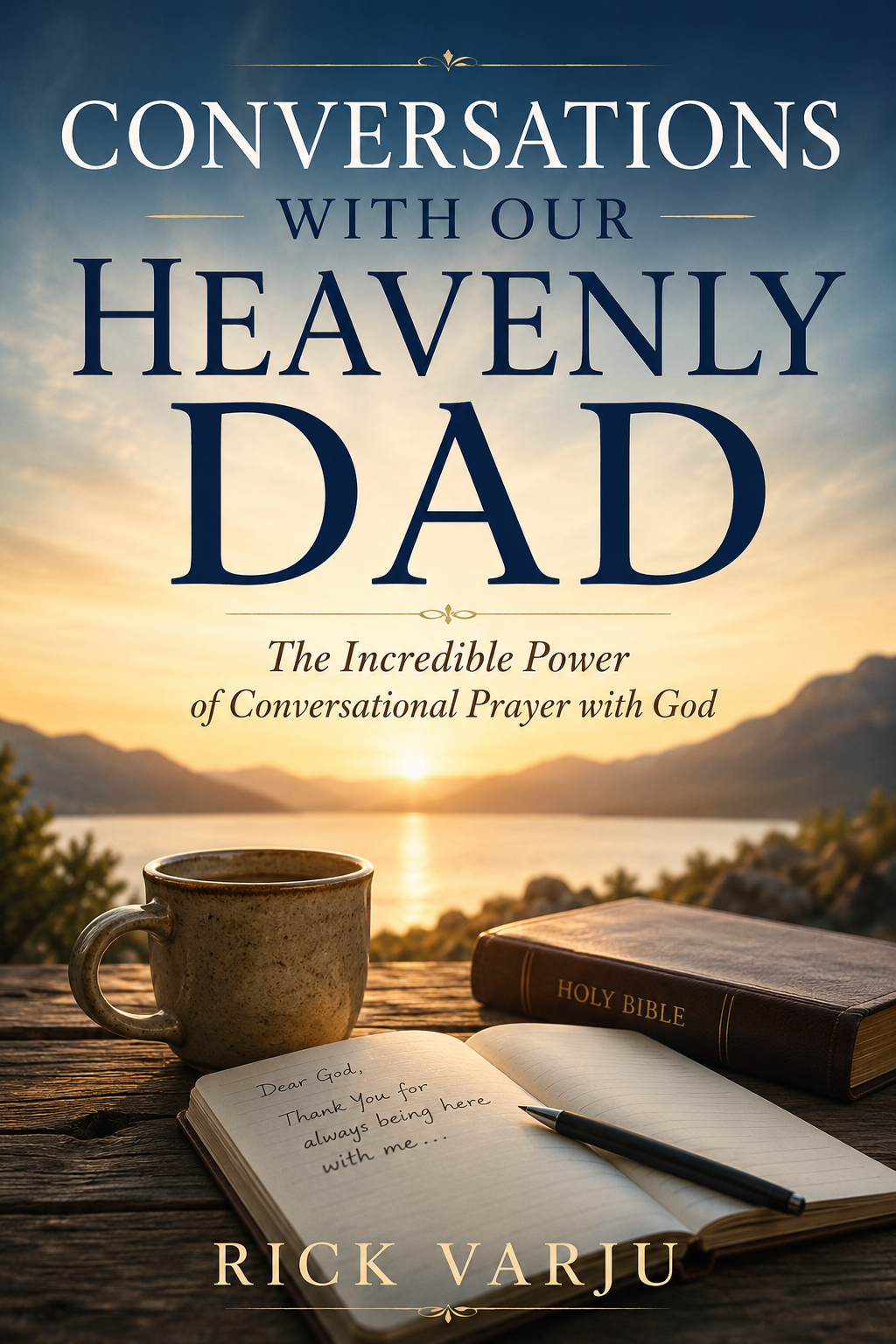 conversations with our heavenly dad new book cover design rick varju 051726