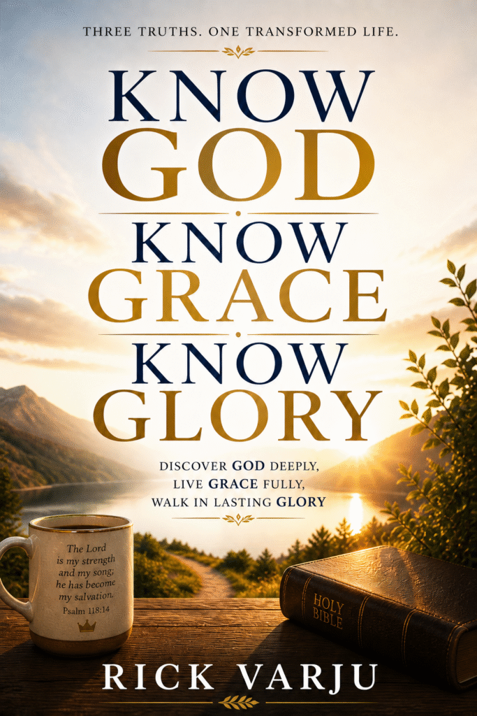 know god know grace know glory book cover art rick varju 051026